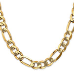 Gold (10K & 14K) Flat Figaro Chain - 10k Yellow Gold / 20 in / 10 mm