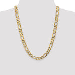 Gold (10K & 14K) Flat Figaro Chain - 10k Yellow Gold / 24 in / 10 mm