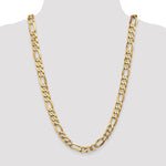 Gold (10K & 14K) Flat Figaro Chain - 10k Yellow Gold / 26 in / 10 mm