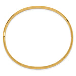 Gold High Polished Hinged Bangle - 10k Yellow Gold / 5 mm / 7.25 in