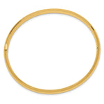 Gold High Polished Hinged Bangle - 10k Yellow Gold / 6 mm / 7 in
