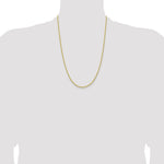 10k 2mm Lightweight D/C Rope Chain - 24 in