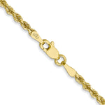 Gold (10K & 14K) Semi-Solid Rope Chain - 10k Yellow Gold / 18 in / 2.5 mm, Standard