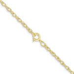 Gold (10K & 14K) Carded Cable Rope Chain - 10k Yellow Gold / 16 in / 1.35 mm