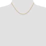Gold (10K & 14K) Carded Cable Rope Chain - 10k Yellow Gold / 16 in / 1.35 mm