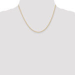 Gold (10K & 14K) Carded Cable Rope Chain - 10k Yellow Gold / 18 in / 1.35 mm
