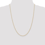 Gold (10K & 14K) Carded Cable Rope Chain - 10k Yellow Gold / 24 in / 1.35 mm