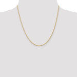 Gold (10K & 14K) Carded Cable Rope Chain - 10k Yellow Gold / 20 in / 1.55 mm