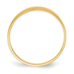 Polished 3-6mm Flat-top Tapered Cigar Band Ring - 10k Yellow Gold
