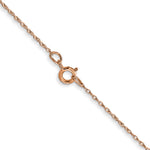 10K Rose Gold .5mm Cable Rope Chain - 16 inch