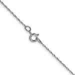 Gold (10K & 14K) Carded Cable Rope Chain - 10k White Gold / 16 in / 0.5 mm