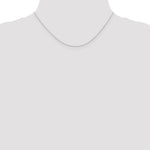 Gold (10K & 14K) Carded Cable Rope Chain - 10k White Gold / 16 in / 0.5 mm