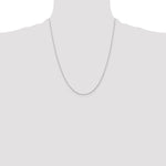 Gold (10K & 14K) Carded Cable Rope Chain - 10k White Gold / 22 in / 0.5 mm