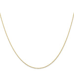 Gold (10K & 14K) Carded Cable Rope Chain - 10k Yellow Gold / 16 in / 0.5 mm