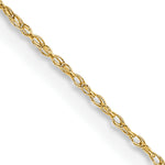 Gold (10K & 14K) Carded Cable Rope Chain - 10k Yellow Gold / 16 in / 0.5 mm