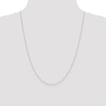 Gold (10K & 14K) Carded Curb Chain - 10k White Gold / 24 in / 0.42 mm