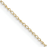 Gold (10K & 14K) Carded Curb Chain - 10k Yellow Gold / 16 in / 0.42 mm
