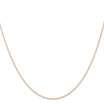 Gold (10K & 14K) Carded Cable Rope Chain - 10k Rose Gold / 16 in / 0.6 mm
