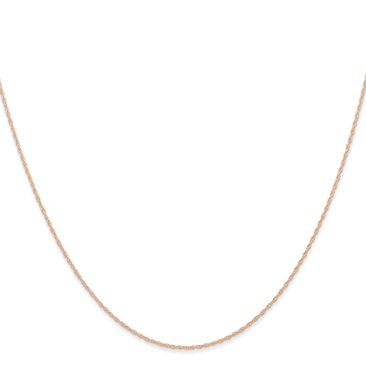 Gold (10K & 14K) Carded Cable Rope Chain - 10k Rose Gold / 16 in / 0.6 mm