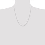 Gold (10K & 14K) Carded Cable Rope Chain - 10k White Gold / 22 in / 0.6 mm