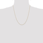 Gold (10K & 14K) Carded Cable Rope Chain - 10k Yellow Gold / 22 in / 0.6 mm