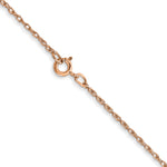 Gold (10K & 14K) Carded Cable Rope Chain - 10k Rose Gold / 16 in / 0.7 mm