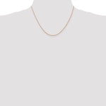 Gold (10K & 14K) Carded Cable Rope Chain - 10k Rose Gold / 18 in / 0.7 mm