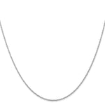 Gold (10K & 14K) Carded Cable Rope Chain - 10k White Gold / 16 in / 0.7 mm