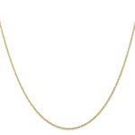 Gold (10K & 14K) Carded Cable Rope Chain - 10k Yellow Gold / 16 in / 0.7 mm