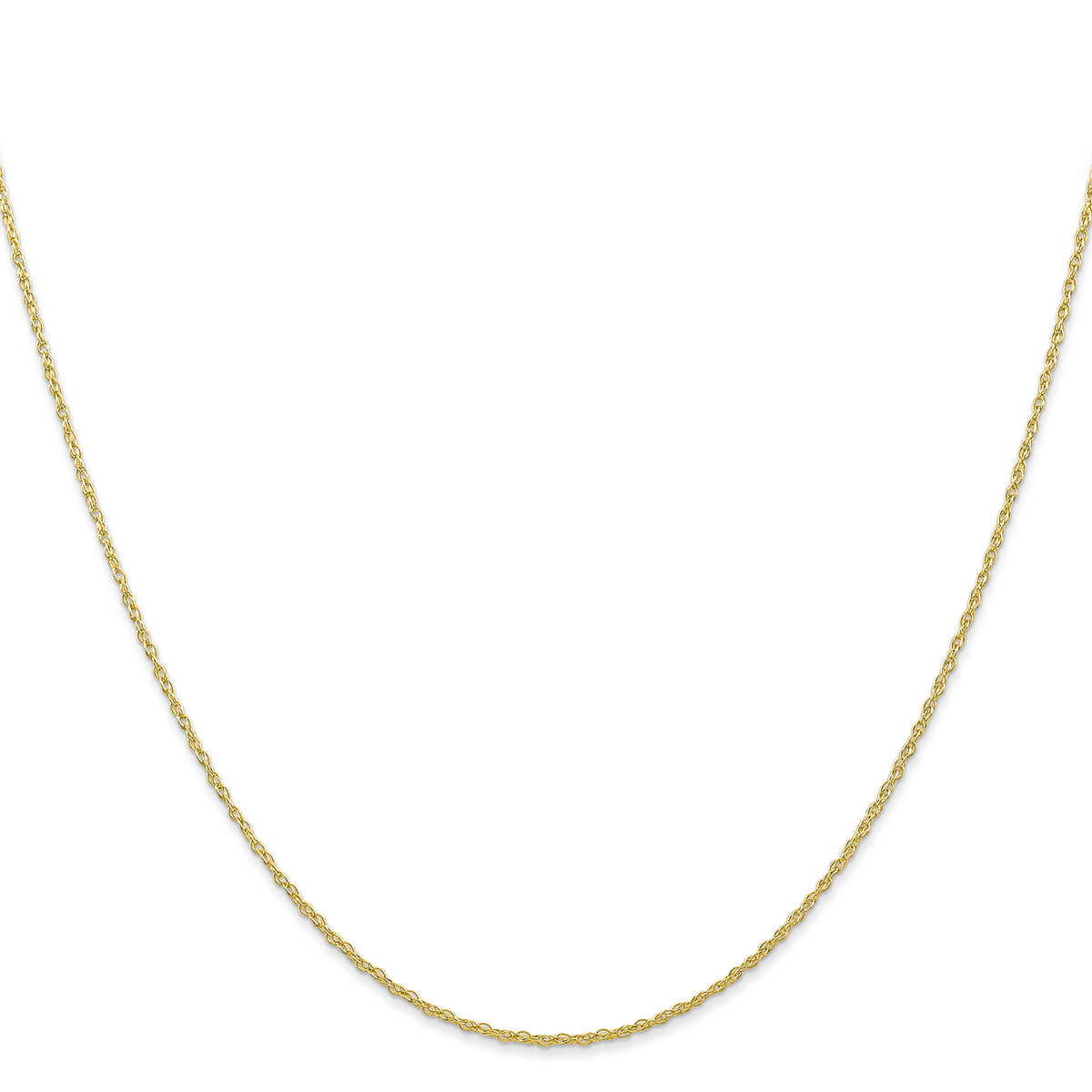 Gold (10K & 14K) Carded Cable Rope Chain - 10k Yellow Gold / 16 in / 0.7 mm