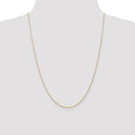Gold (10K & 14K) Carded Cable Rope Chain - 10k Yellow Gold / 24 in / 0.7 mm
