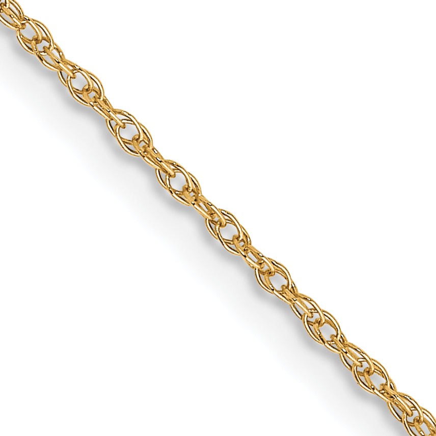Gold (10K & 14K) Carded Cable Rope Chain - 10k Yellow Gold / 16 in / 0.7 mm
