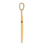 Gold Polished Latin Pendant - 10k Yellow Gold / 18 x 29 mm / 36x18mm