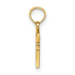 Gold Polished Latin Pendant - 10k Yellow Gold / Standard / 17.3mm