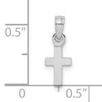 Gold Polished Latin Pendant - 10k White Gold / Standard / 17.3mm