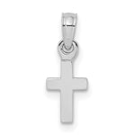 Gold Polished Latin Pendant - 10k White Gold / Standard / 17.3mm