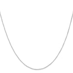 Gold (10K & 14K) Carded Curb Chain - 10k White Gold / 16 in / 0.5 mm