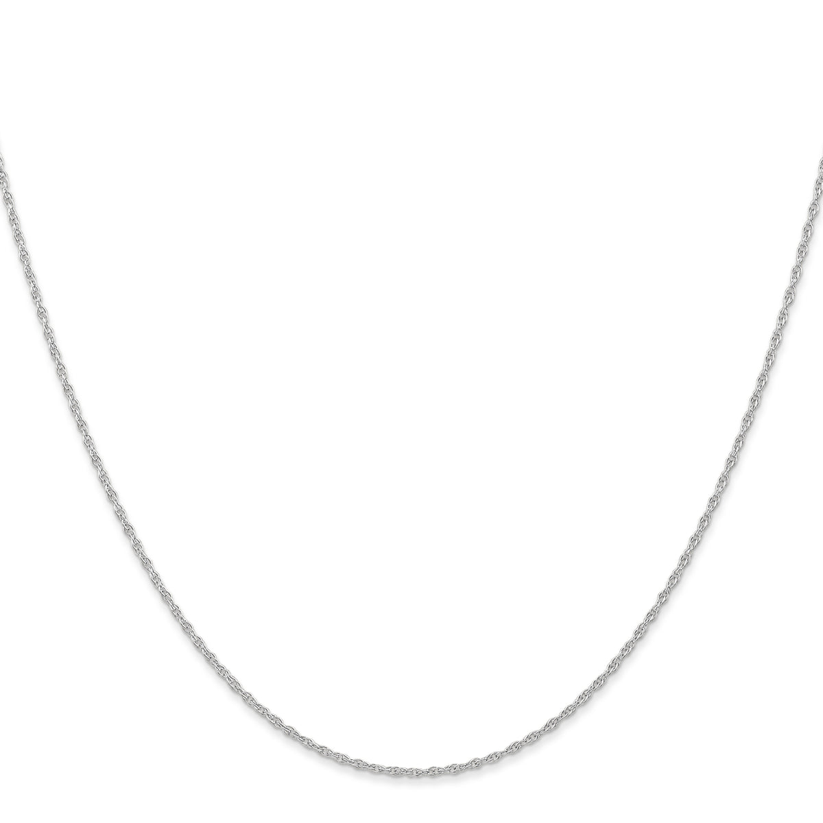 Gold (10K & 14K) Carded Cable Rope Chain - 10k White Gold / 16 in / 0.95 mm