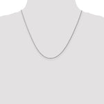 Gold (10K & 14K) Carded Cable Rope Chain - 10k White Gold / 20 in / 0.95 mm