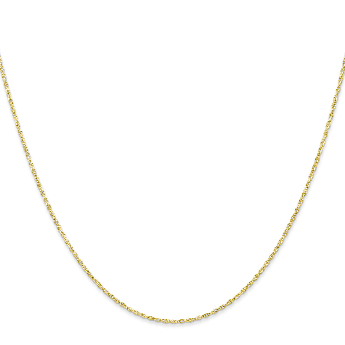 Gold (10K & 14K) Carded Cable Rope Chain - 10k Yellow Gold / 16 in / 0.95 mm