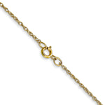 Gold (10K & 14K) Carded Cable Rope Chain - 10k Yellow Gold / 16 in / 0.95 mm