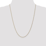 Gold (10K & 14K) Carded Cable Rope Chain - 10k Yellow Gold / 24 in / 0.95 mm