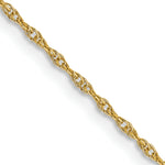 Gold (10K & 14K) Carded Cable Rope Chain - 10k Yellow Gold / 16 in / 0.95 mm