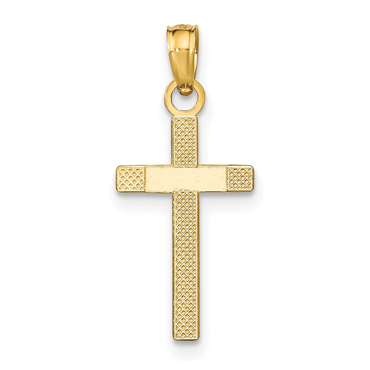 Gold Polished Latin Pendant - 10k Yellow Gold / Standard / Standard