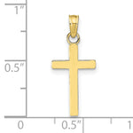 Gold Polished Latin Pendant - 10k Yellow Gold / Standard / Standard