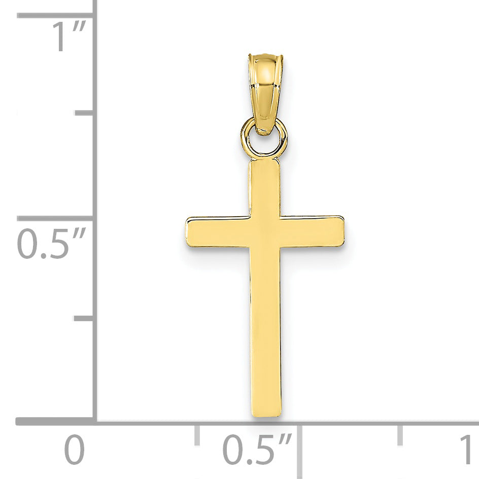 Gold Polished Latin Pendant - 10k Yellow Gold / Standard / Standard