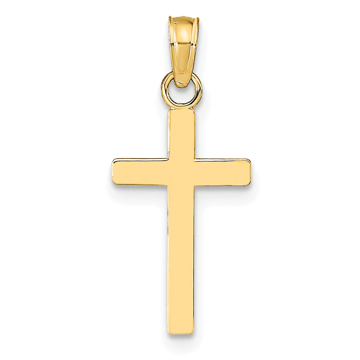 Gold Polished Latin Pendant - 10k Yellow Gold / Standard / Standard