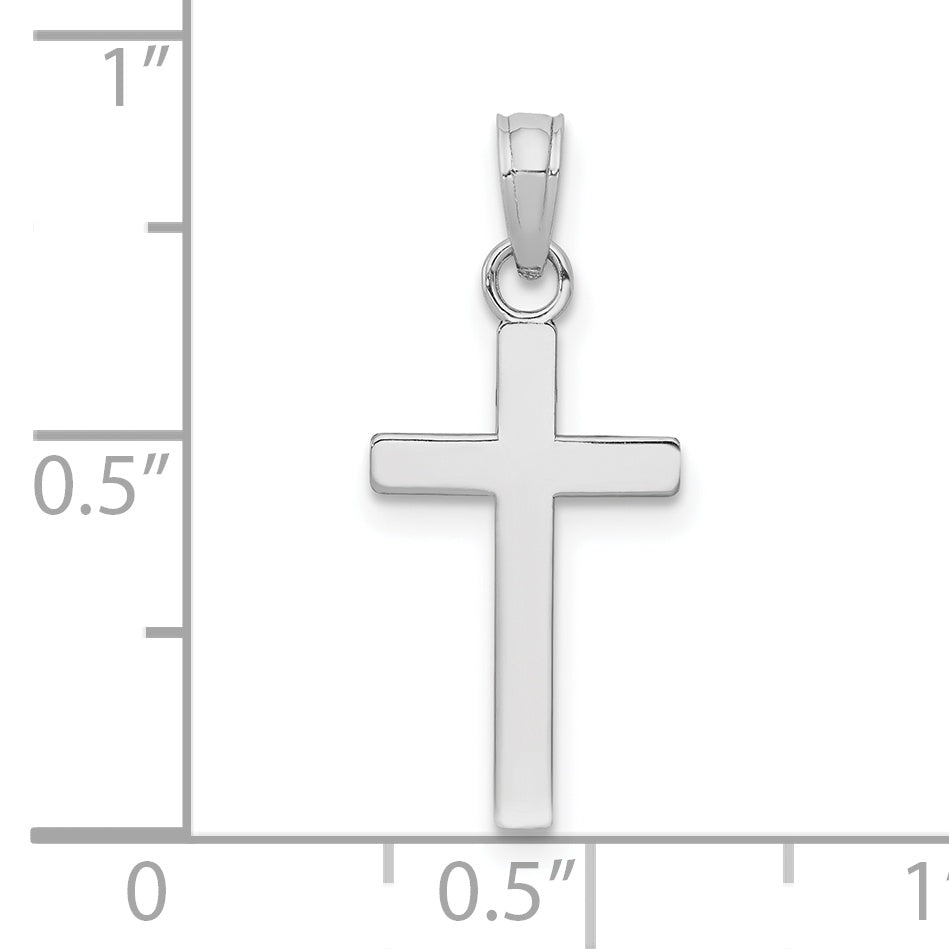 Gold Polished Latin Pendant - 10k White Gold / Standard / Standard