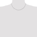Gold (10K & 14K) Carded Cable Rope Chain - 10k White Gold / 16 in / 1.15 mm