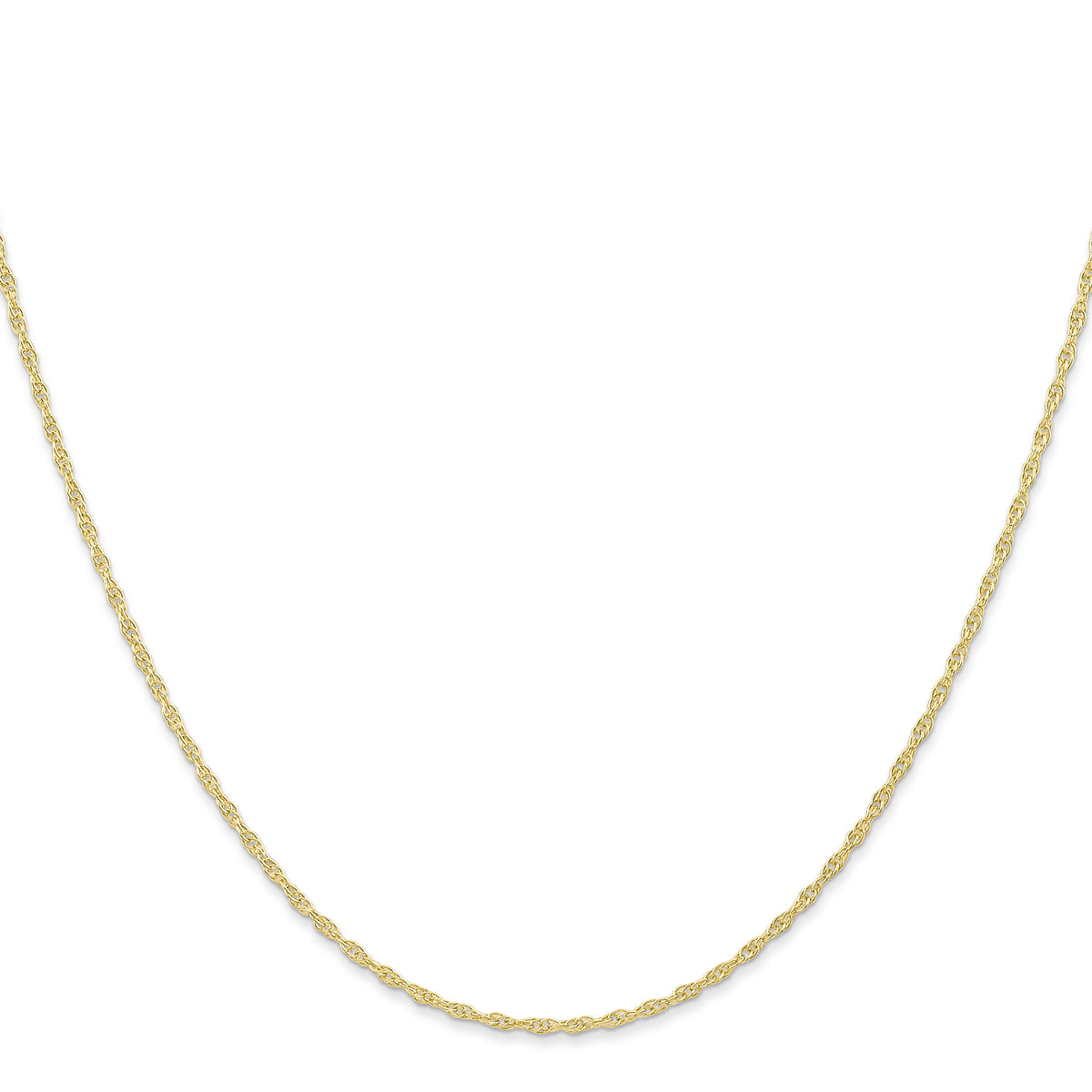 Gold (10K & 14K) Carded Cable Rope Chain - 10k Yellow Gold / 16 in / 1.15 mm